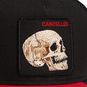 shapka-izvita-traker-cherna-snapbek-cancelled-skull-microsuede-the-farm-goorin-bros