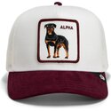 shapka-izvita-traker-byala-snapbek-suede-alpha-microsuede-the-farm-goorin-bros