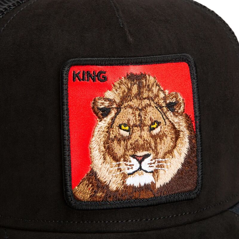 shapka-izvita-traker-cherna-snapbek-re-leone-rosso-microsuede-king-the-farm-goorin-bros