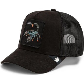Шапка извита тракер черна снапбек Suede Scorpion Microsuede The Farm Goorin Bros.