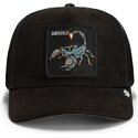 shapka-izvita-traker-cherna-snapbek-suede-scorpion-microsuede-the-farm-goorin-bros