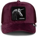 shapka-izvita-traker-chervena-snapbek-velour-legend-the-farm-goorin-bros
