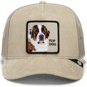 shapka-izvita-traker-bezhov-snapbek-corduroy-top-dog-ridgeline-the-farm-goorin-bros