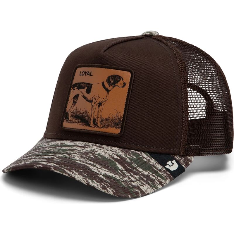 shapka-izvita-traker-kafyav-snapbek-engraved-dog-camo-glitch-the-farm-goorin-bros
