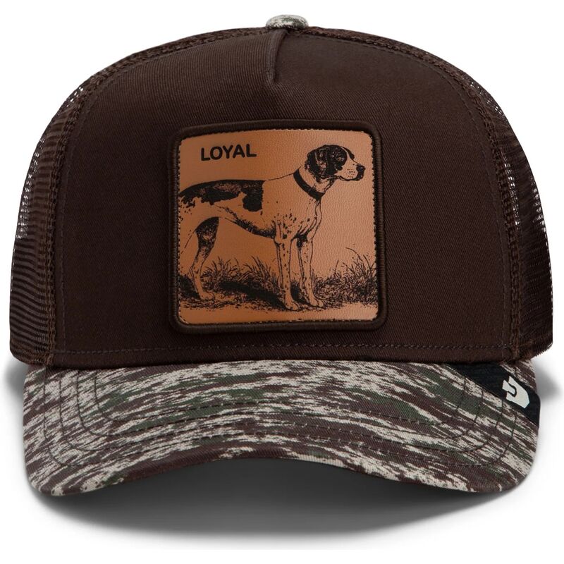 shapka-izvita-traker-kafyav-snapbek-engraved-dog-camo-glitch-the-farm-goorin-bros
