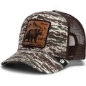 shapka-izvita-traker-kamuflazh-snapbek-engraved-bear-camo-glitch-the-farm-goorin-bros