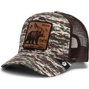 Шапка извита тракер камуфлаж снапбек Engraved Bear Camo Glitch The Farm Goorin Bros.