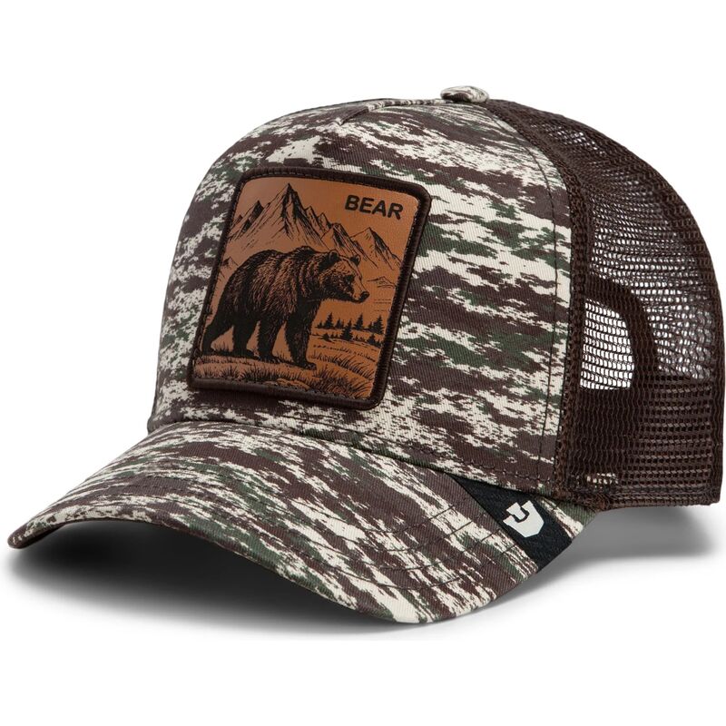 shapka-izvita-traker-kamuflazh-snapbek-engraved-bear-camo-glitch-the-farm-goorin-bros
