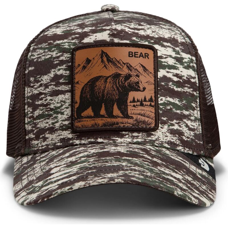shapka-izvita-traker-kamuflazh-snapbek-engraved-bear-camo-glitch-the-farm-goorin-bros