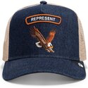 shapka-izvita-traker-tmnosin-snapbek-represent-rocker-denim-after-dark-the-farm-goorin-bros