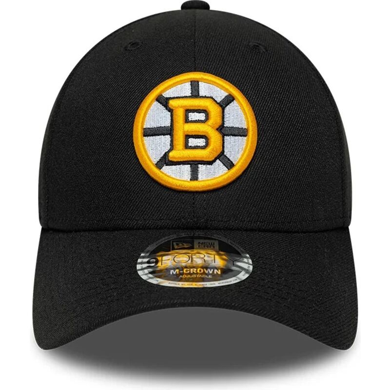 shapka-izvita-cherna-snapbek-9forty-m-crown-team-na-boston-bruins-nhl-ot-new-era