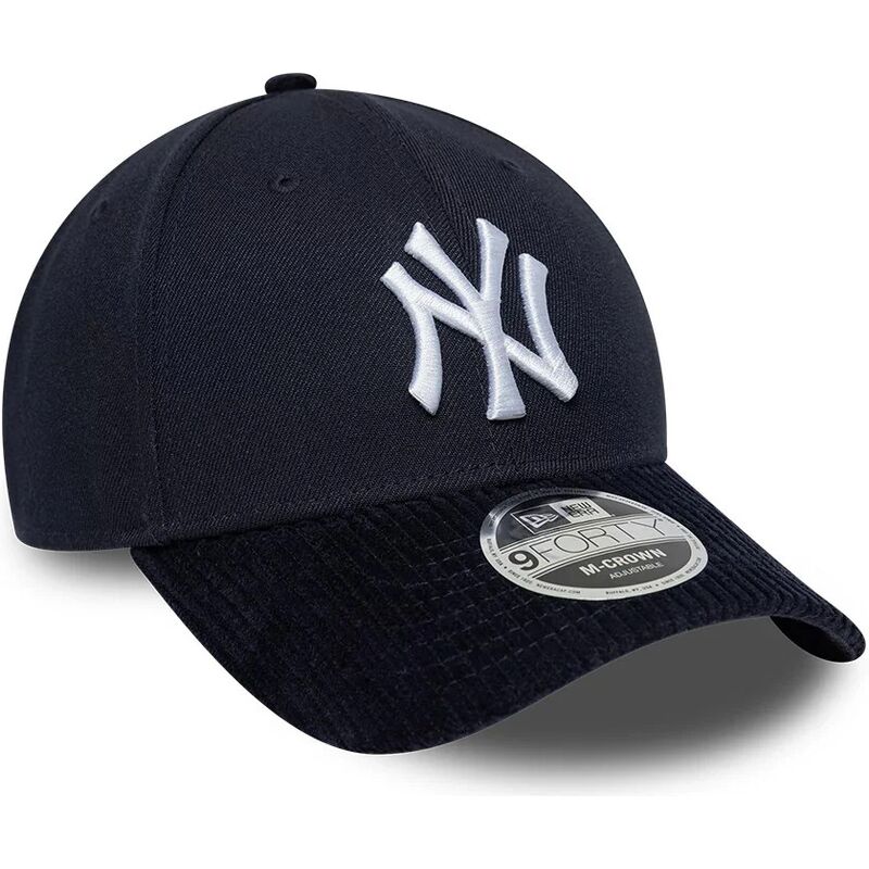 shapka-izvita-tmnosin-snapbek-9forty-m-crown-cord-visor-na-new-york-yankees-mlb-ot-new-era