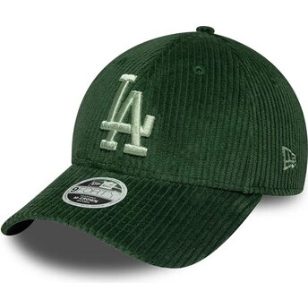 Шапка извита зелена снапбек 9FORTY M-Crown Chunky Cord на Los Angeles Dodgers MLB от New Era