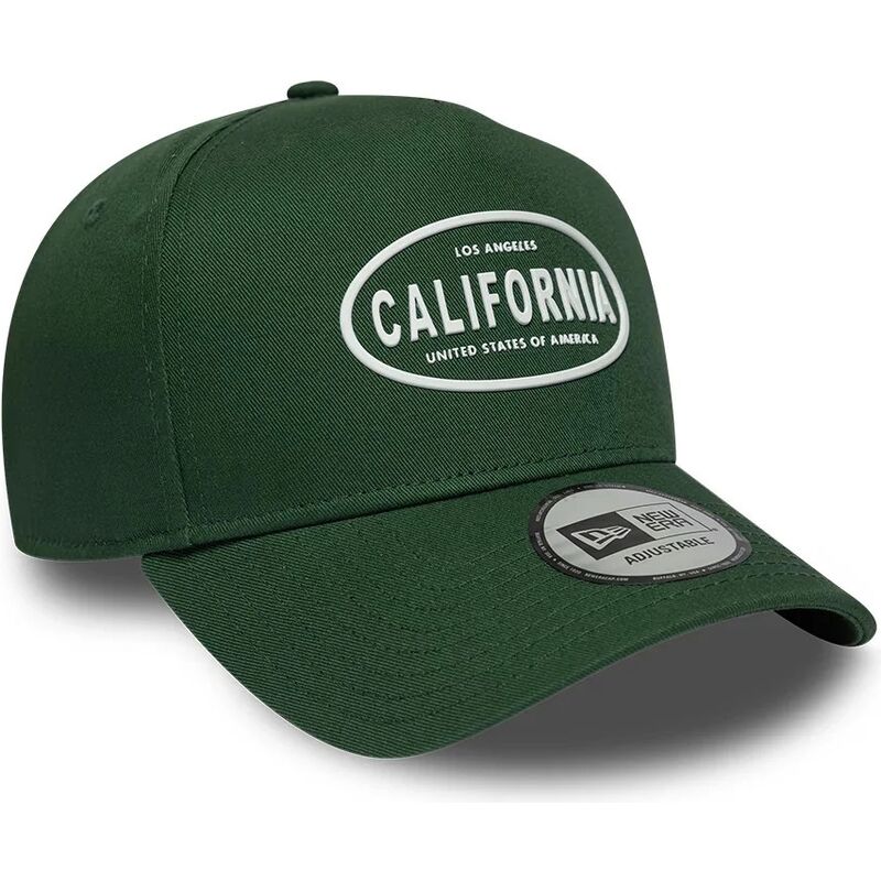 shapka-izvita-zelena-snapbek-9forty-e-frame-rubber-na-california-los-angeles-ot-new-era