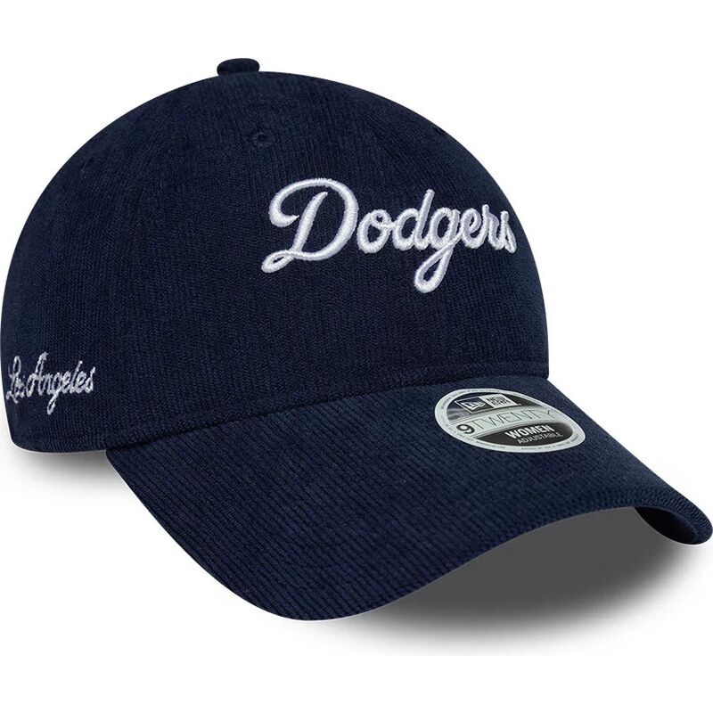 shapka-izvita-tmnosin-reguliruem-9twenty-cord-script-na-los-angeles-dodgers-mlb-ot-new-era
