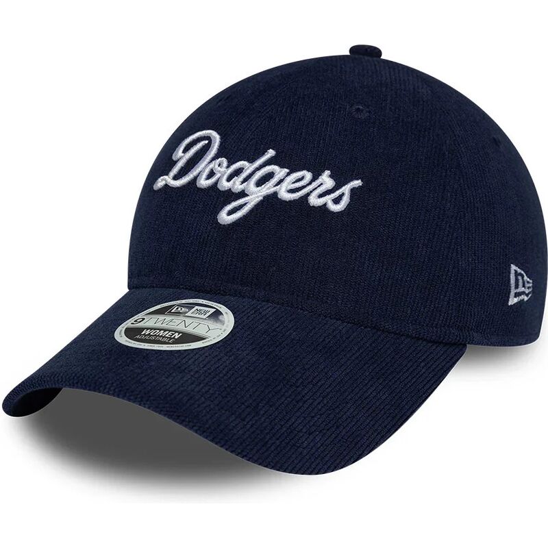 shapka-izvita-tmnosin-reguliruem-9twenty-cord-script-na-los-angeles-dodgers-mlb-ot-new-era