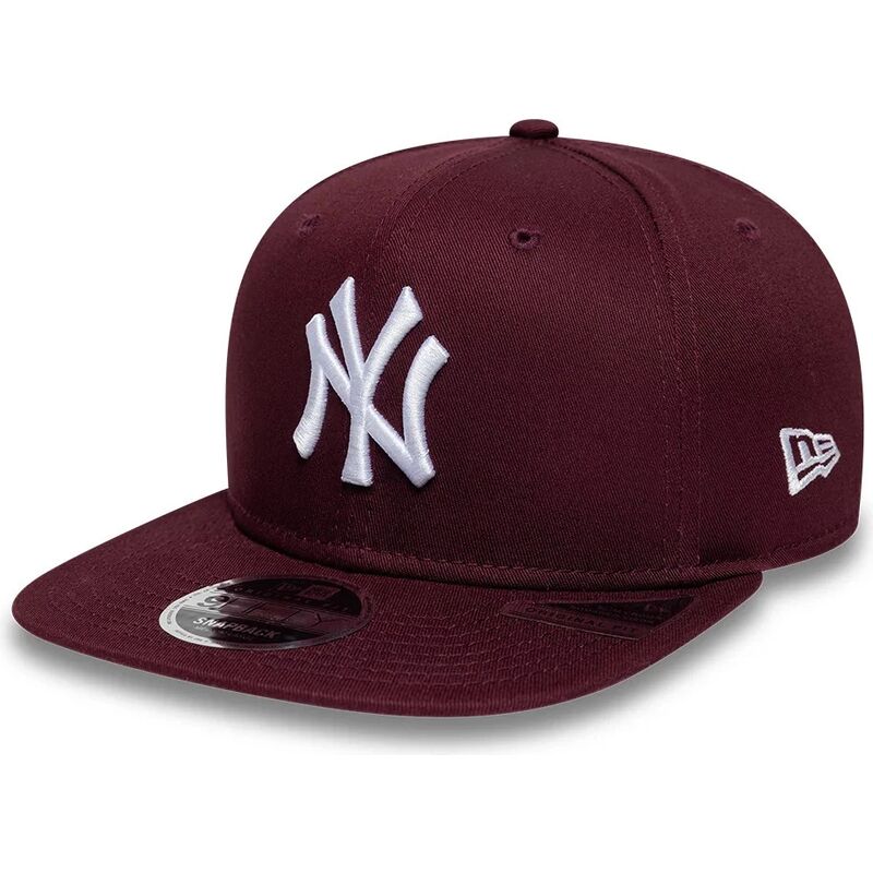 shapka-ploska-chervena-snapbek-9fifty-original-fit-league-essential-na-new-york-yankees-mlb-ot-new-era