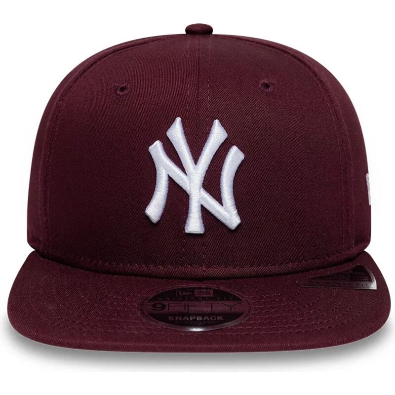 shapka-ploska-chervena-snapbek-9fifty-original-fit-league-essential-na-new-york-yankees-mlb-ot-new-era