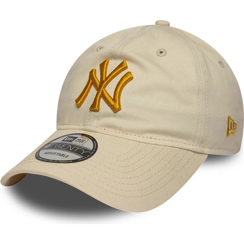 shapka-izvita-bezhov-reguliruem-dorado-9twenty-league-essential-na-new-york-yankees-mlb-ot-new-era