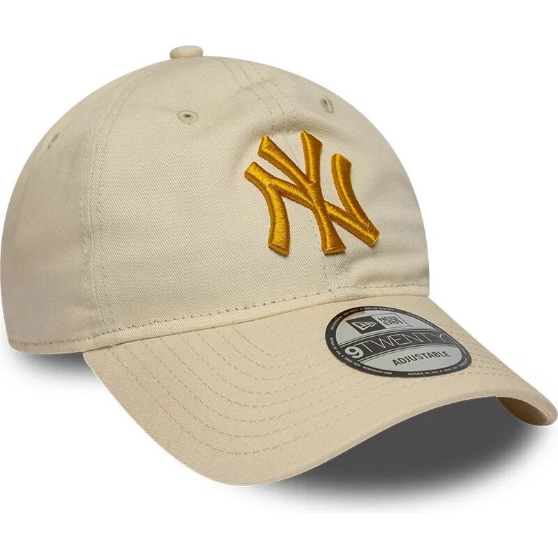 shapka-izvita-bezhov-reguliruem-dorado-9twenty-league-essential-na-new-york-yankees-mlb-ot-new-era
