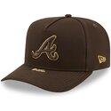 shapka-izvita-kafyav-snapbek-9fifty-a-frame-precurved-visor-pin-na-atlanta-braves-mlb-ot-new-era