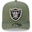 shapka-izvita-zelena-snapbek-9fifty-a-frame-precurved-side-pin-na-las-vegas-raiders-nfl-ot-new-era