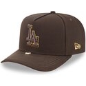 shapka-izvita-kafyav-snapbek-9fifty-a-frame-precurved-visor-pin-na-los-angeles-dodgers-mlb-ot-new-era
