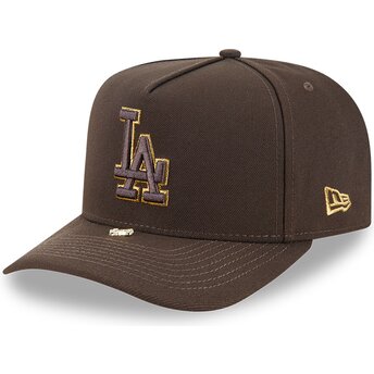 Шапка извита кафяв снапбек 9FIFTY A Frame Precurved Visor Pin на Los Angeles Dodgers MLB от New Era