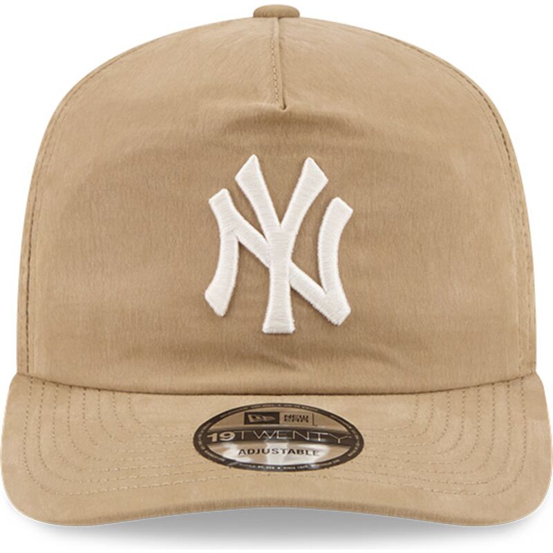 shapka-izvita-bezhov-snapbek-19twenty-precurved-na-new-york-yankees-mlb-ot-new-era
