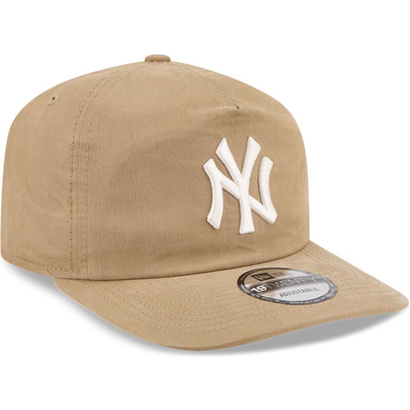 shapka-izvita-bezhov-snapbek-19twenty-precurved-na-new-york-yankees-mlb-ot-new-era
