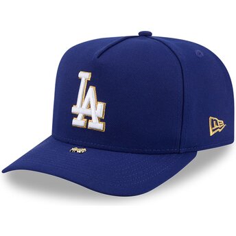 Шапка извита синя снапбек 9FIFTY A Frame Precurved Visor Pin на Los Angeles Dodgers MLB от New Era