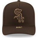shapka-izvita-kafyav-snapbek-9fifty-a-frame-precurved-visor-pin-na-chicago-white-sox-mlb-ot-new-era