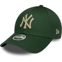 shapka-izvita-zelena-reguliruem-9forty-metallic-na-new-york-yankees-mlb-ot-new-era