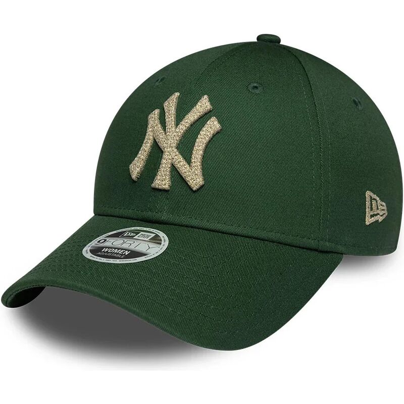 shapka-izvita-zelena-reguliruem-9forty-metallic-na-new-york-yankees-mlb-ot-new-era