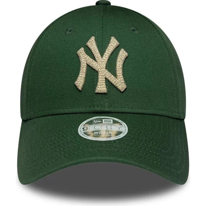 shapka-izvita-zelena-reguliruem-9forty-metallic-na-new-york-yankees-mlb-ot-new-era