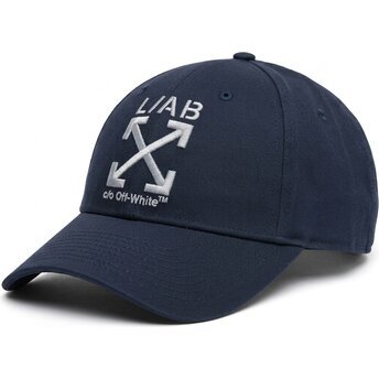 Шапка извита тъмносин регулируем Clamp Arrows Twill от L/AB c/o Off-White™