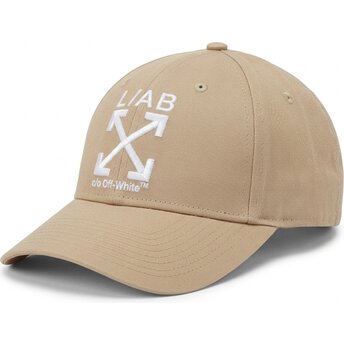 Шапка извита бежов регулируем Clamp Arrows Twill от L/AB c/o Off-White™