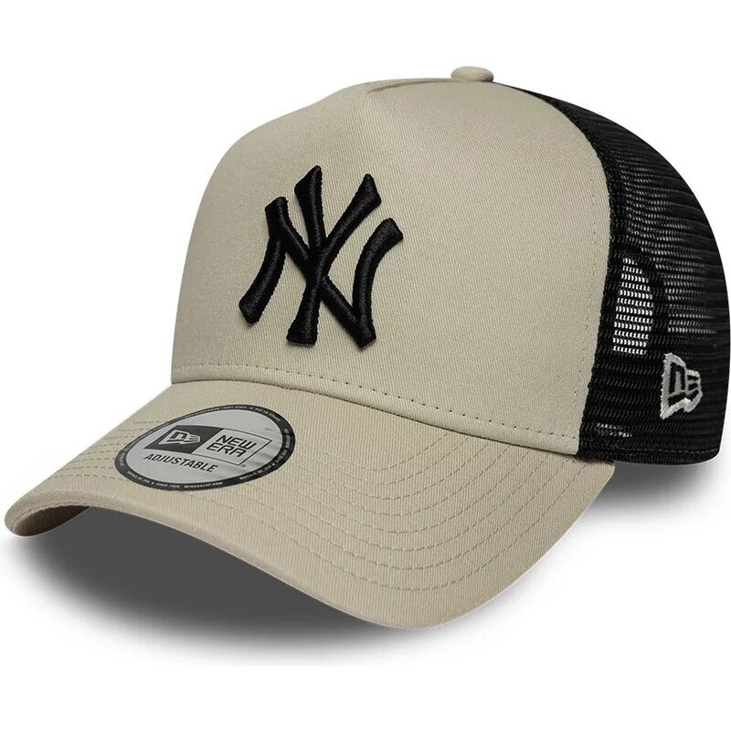 shapka-izvita-traker-bezhov-snapbek-a-frame-league-essential-na-new-york-yankees-mlb-ot-new-era