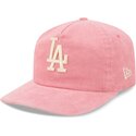 shapka-izvita-roza-reguliruem-19twenty-precurved-corduroy-pastel-na-los-angeles-dodgers-mlb-ot-new-era