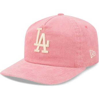 Шапка извита роза регулируем 19TWENTY Precurved Corduroy Pastel на Los Angeles Dodgers MLB от New Era