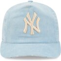 shapka-izvita-sinya-reguliruem-19twenty-precurved-corduroy-pastel-na-new-york-yankees-mlb-ot-new-era