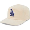shapka-izvita-bezhov-reguliruem-19twenty-precurved-corduroy-pastel-na-los-angeles-dodgers-mlb-ot-new-era