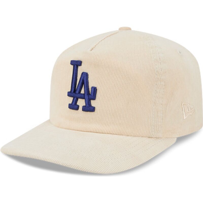 shapka-izvita-bezhov-reguliruem-19twenty-precurved-corduroy-pastel-na-los-angeles-dodgers-mlb-ot-new-era