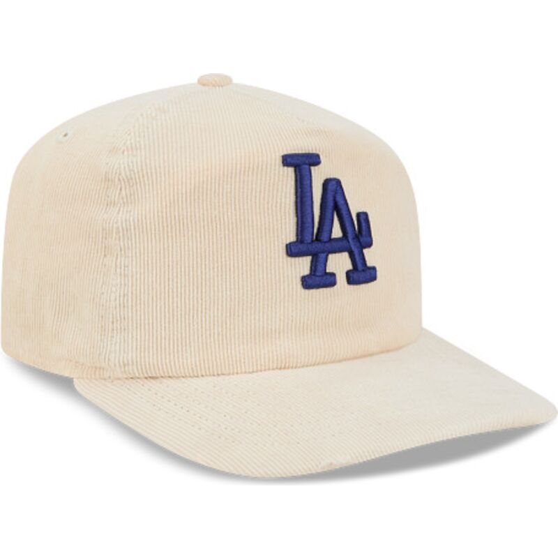 shapka-izvita-bezhov-reguliruem-19twenty-precurved-corduroy-pastel-na-los-angeles-dodgers-mlb-ot-new-era
