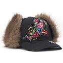 shapka-izvita-cherna-prilepnala-crawling-trapper-ot-ed-hardy