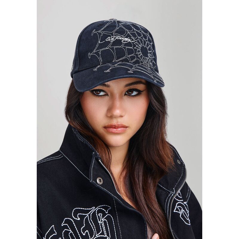 shapka-izvita-cherna-reguliruem-spiderweb-ot-ed-hardy