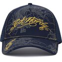 shapka-izvita-traker-tmnosin-snapbek-outline-dragons-ot-ed-hardy