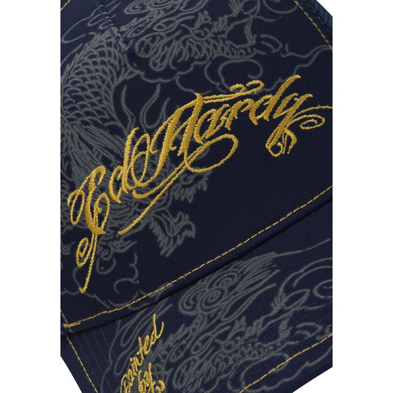 shapka-izvita-traker-tmnosin-snapbek-outline-dragons-ot-ed-hardy