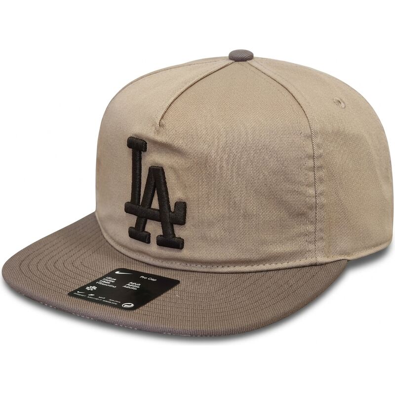 shapka-ploska-bezhov-reguliruem-pro-unstructured-5-panel-na-los-angeles-dodgers-mlb-ot-nike