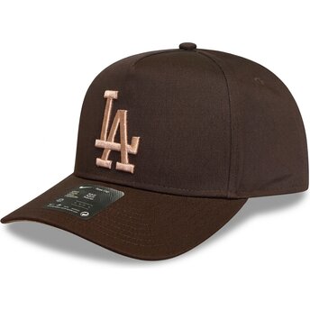 Шапка извита кафяв снапбек Rise Structured A-Frame26 на Los Angeles Dodgers MLB от Nike